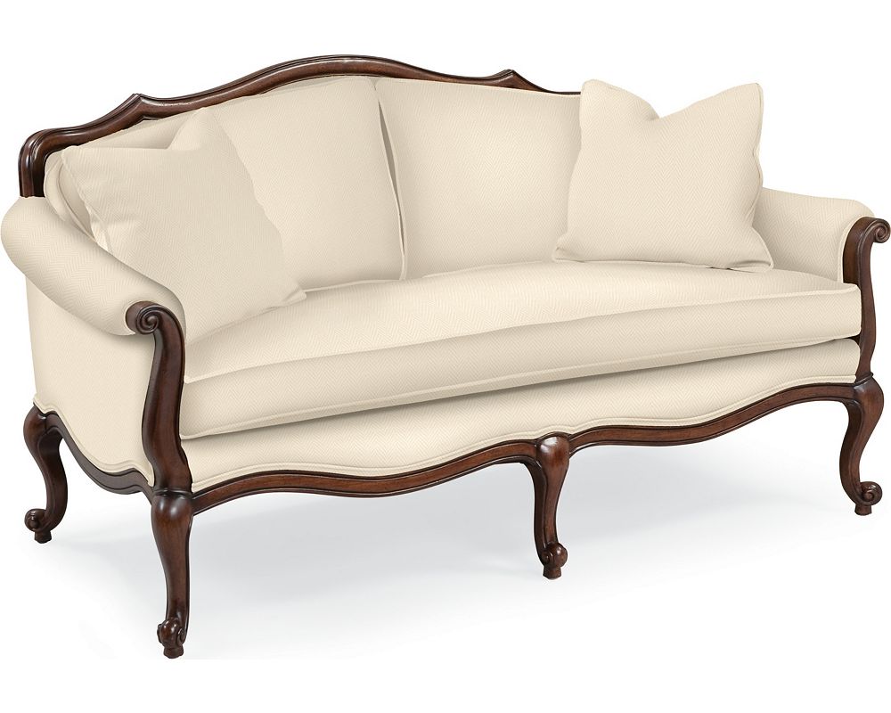 Devereux Settee with Double Welt Trim Living Room Furniture