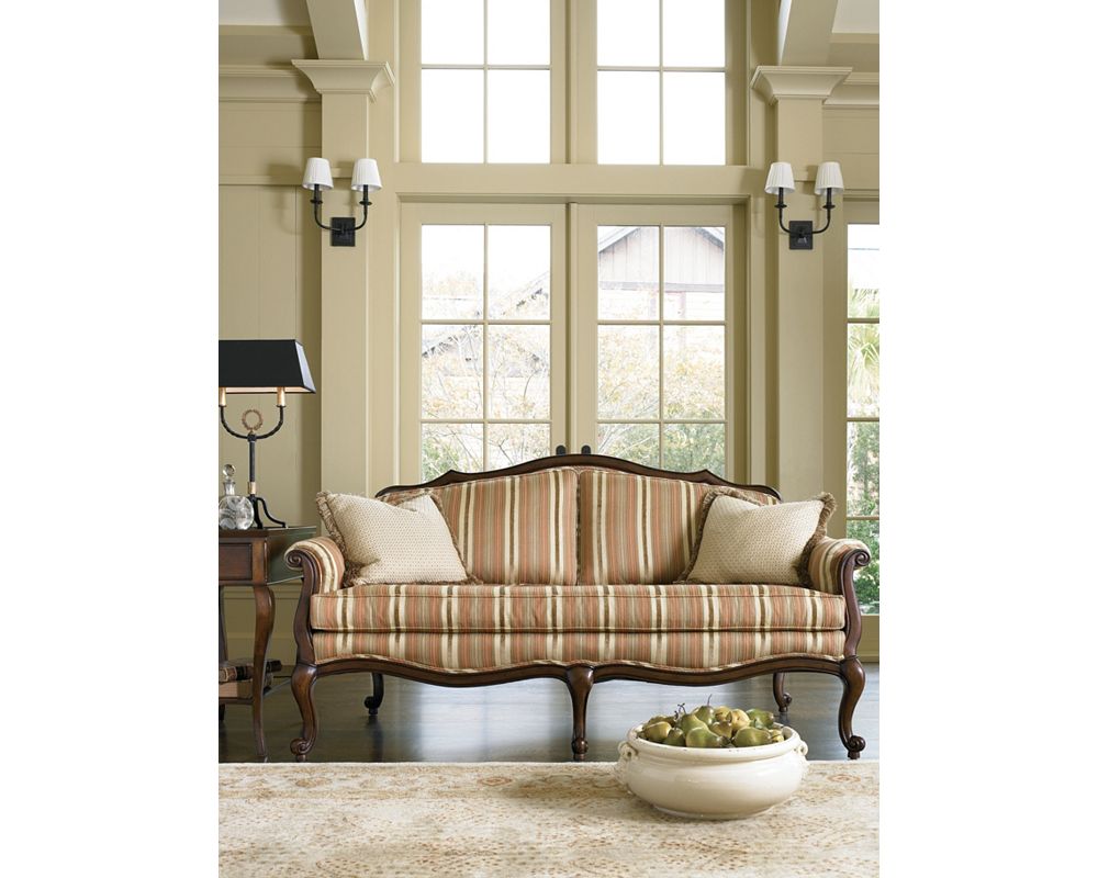 Devereux Settee with Double Welt Trim Living Room Furniture