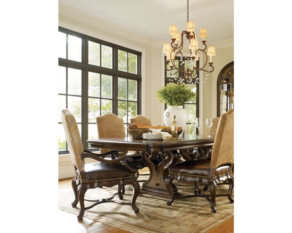 Bibbiano Trestle Dining Table Dining Room Furniture Thomasville