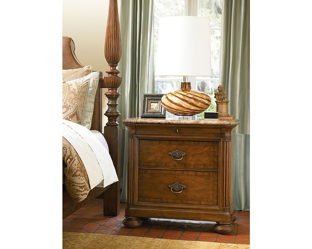 Ernest Hemingway® Nairobi Night Stand (Marble Top) Thomasville Furniture