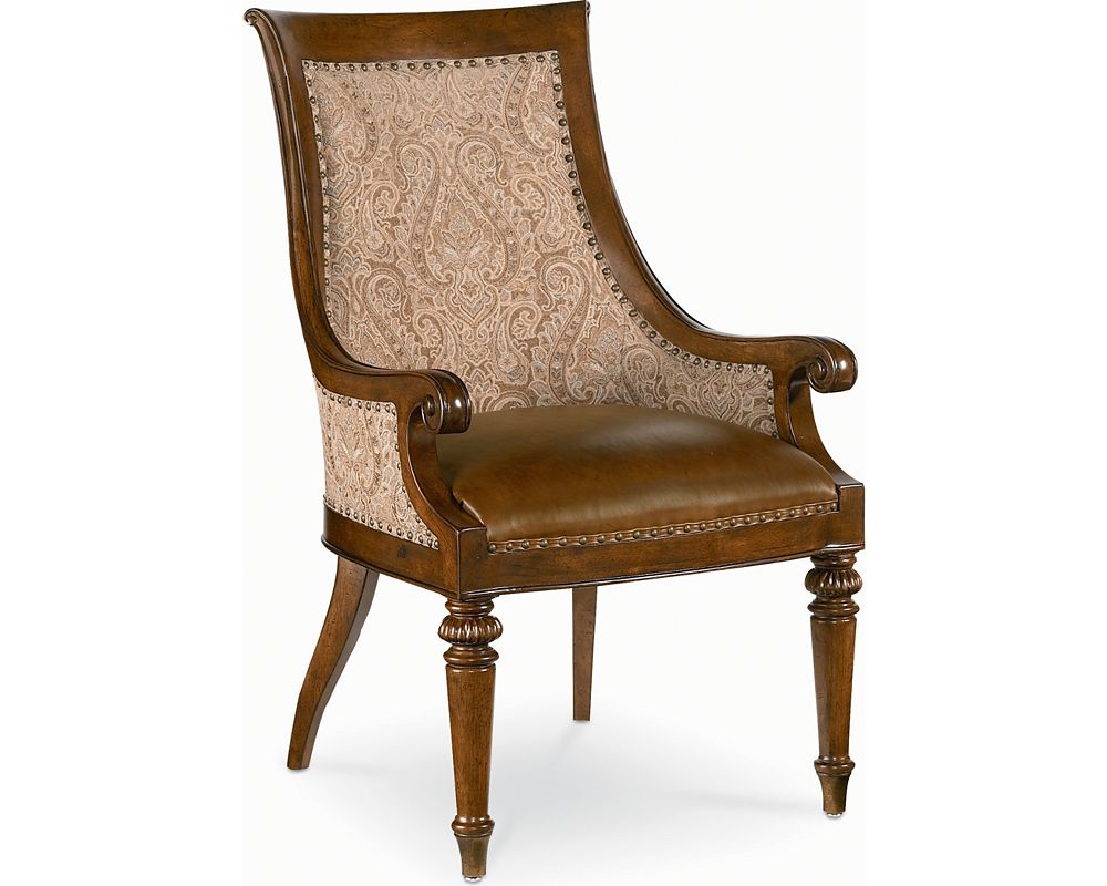 Thomasville Custom Striped Accent Chairs - A Pair | Chairish