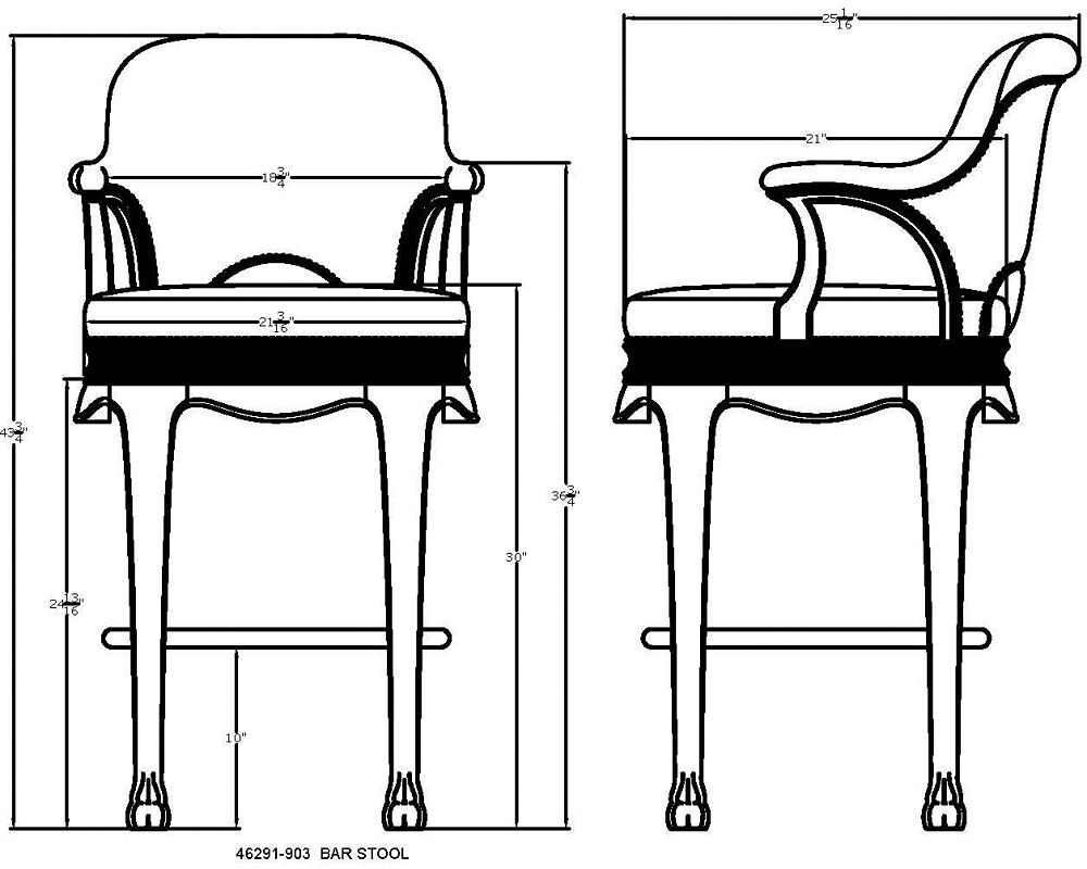 Kenyan Bar Stool Living Room Furniture Thomasville Furniture